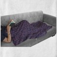 thumbnail image 6 of Vintage Soft Flannel Fleece Throw Blanket, Mosaic Colorful Floral Design with Rhombuses and Stripes Retro Composition, Cozy Plush for Indoor and Outdoor Use, 50" x 70", Multicolor, by Ambesonne, 6 of 6