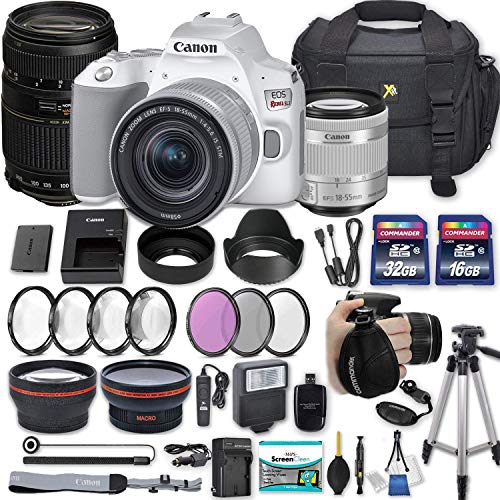 Canon EOS Rebel SL3 DSLR Camera (White) with EF-S 18-55mm f/4-5.6 is