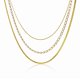 thumbnail image 1 of JeenMata Paquete múltiple de regalo, 3 piezas, collar para mujer, colgante, joyería, regalo, gargantilla, cadena de serpiente, eslabones, collar en capas de moda, collar ajustable, 1 of 5