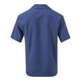 thumbnail image 2 of 7Encounter Men's Camp Dress Shirt Royal Blue Size 2XL, 2 of 4
