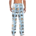 thumbnail image 4 of FORMRS Mens Pajama Pants with Pockets Cotton Sleepwear Lounge Bottoms Sizes S-2XL, Vibrant Cute Cat, 4 of 7