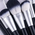 thumbnail image 3 of Black 10pcs Makeup Brush Set Super Soft Pointed Handle Eyeshadow Brushes Makeup Tools, 3 of 6