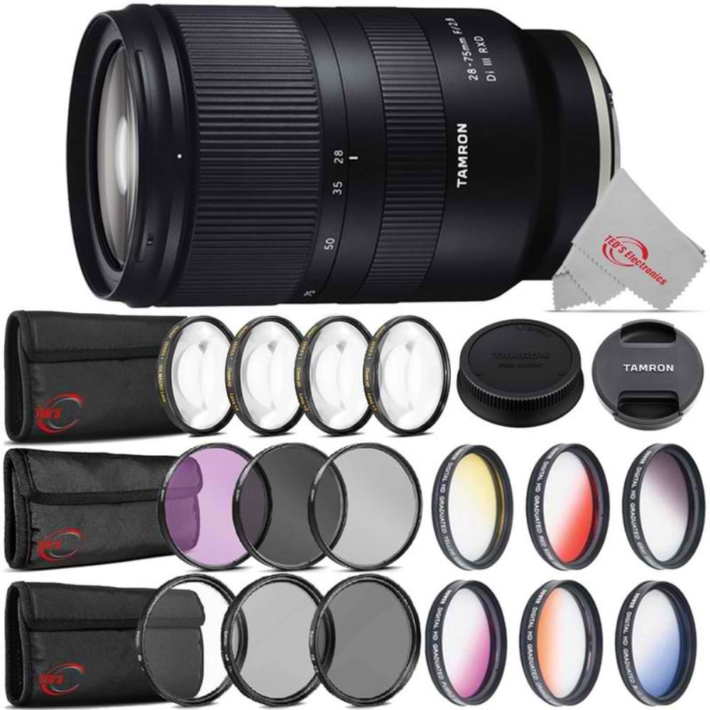 TAMRON 28-75mm f/2.8 Di III RXD E-Mount Lens/Full-Frame Format Lens for Sony E E-Mount Lens/Full-Frame Format Lens + 67mm Top Filter Kit