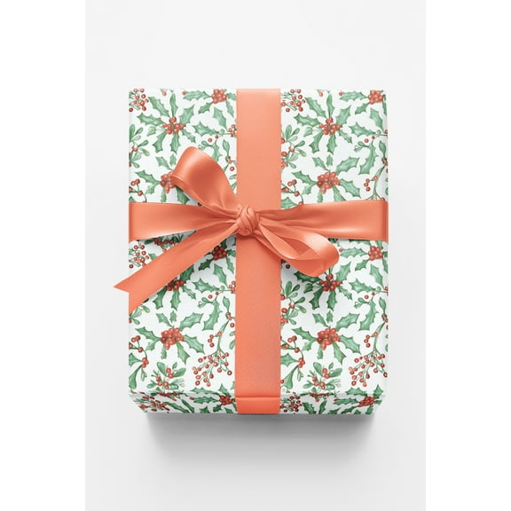 London Penny Premium Wrapping Paper - Christmas Mistletoe
