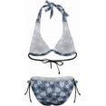 thumbnail image 5 of SKQIT Women Two Piece Bikini Swimsuit Sexy Bathing Suits Halter Triangle Tops String Bikini Sets, 5 of 6