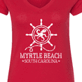 thumbnail image 4 of Inktastic Myrtle Beach South Carolina Women's V-Neck T-Shirt, 4 of 5