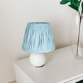 thumbnail image 6 of Fzaqwen Fabric Lampshade Drum Elegant Simple Table Lamp Shade for Farmhouse Home Bar Blue, 6 of 9