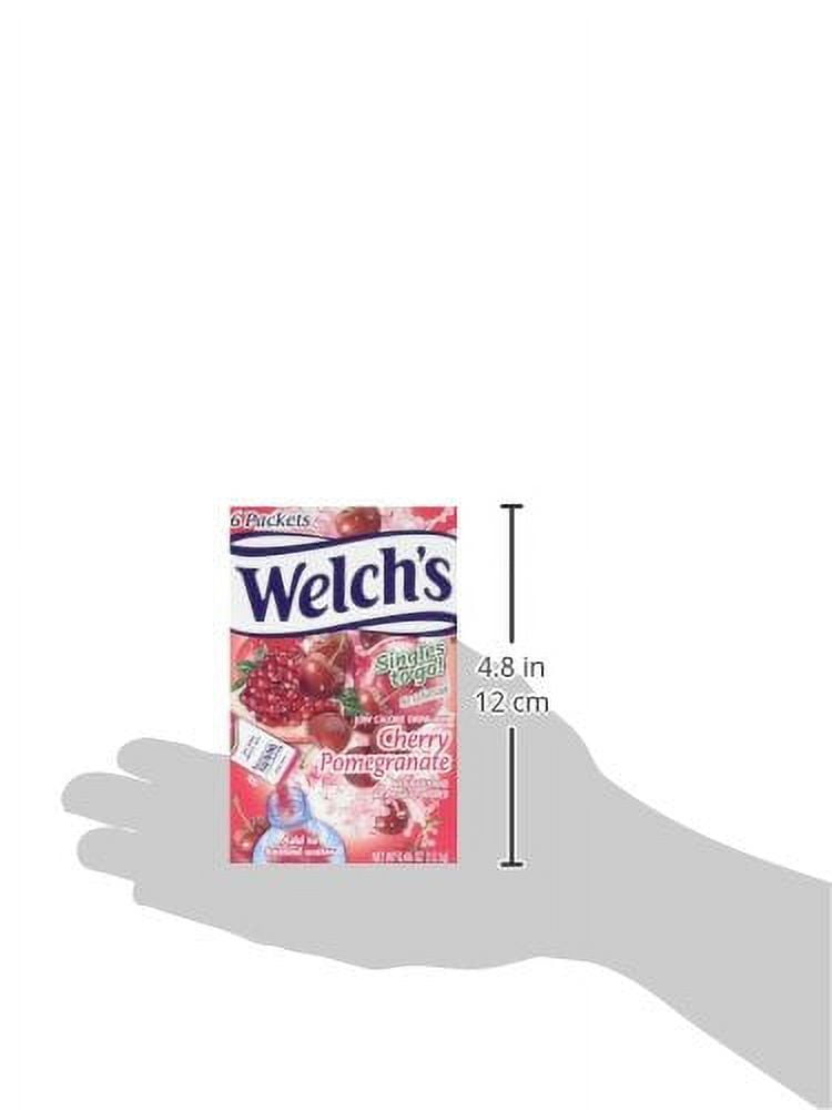 Welch's Cherry Pomegranate Singles To Go Drink Mix, 0.46 oz, 6 CT (Pack-12)