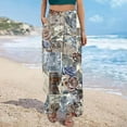 thumbnail image 4 of TMOYZQ Palazzo Pants for Women 2025, Elastic High Waisted Boho Casual Loose Wide Leg Pants Plus Size Print Baggy Lounge Trouser Pants on Clearance, 4 of 6