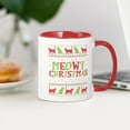 thumbnail image 3 of CafePress - Meowy Christmas - 11 oz Ceramic Mug - Novelty Coffee Tea Cup, 3 of 4