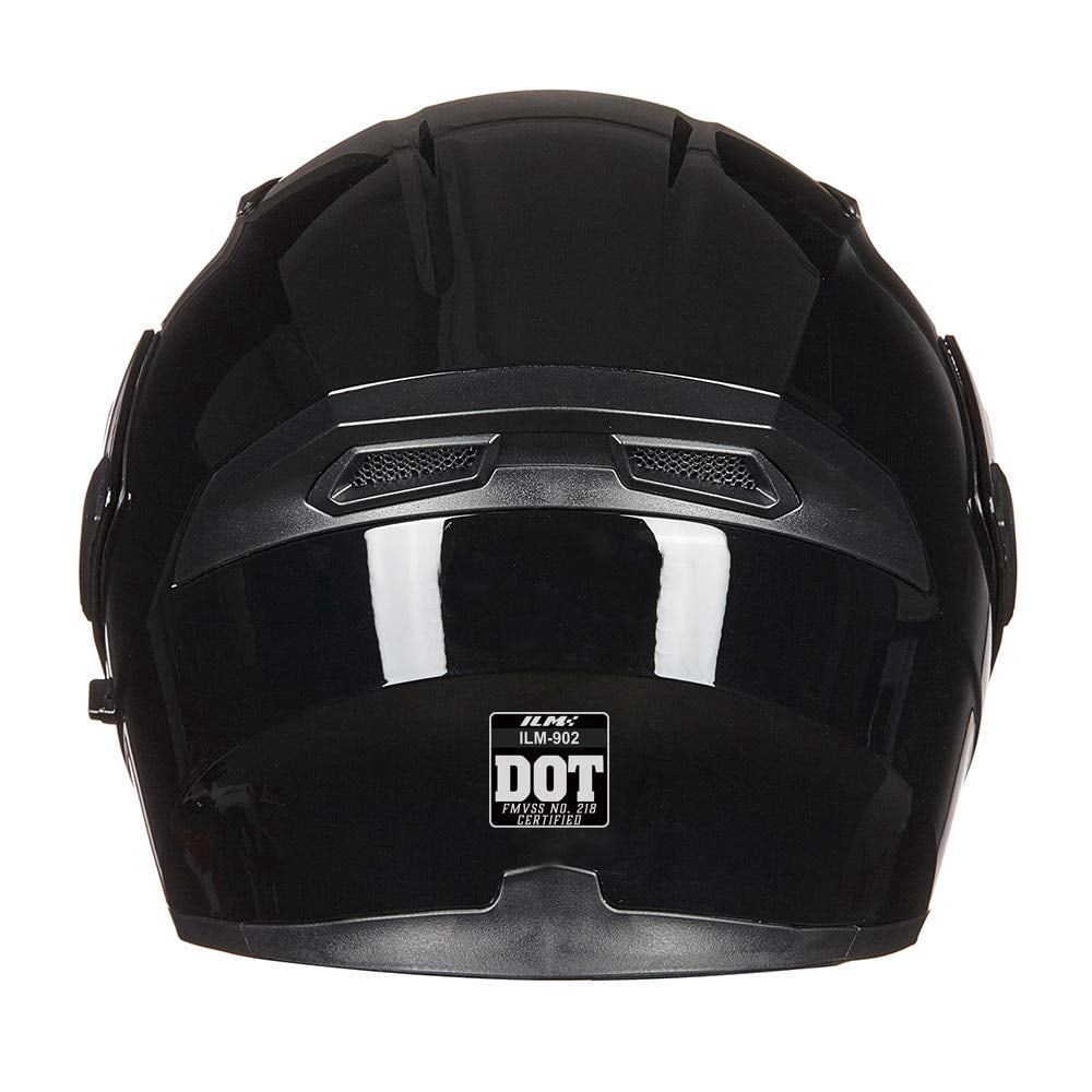 ILM Motorcycle Dual Visor Flip up Modular Full Face Helmet DOT Model 902/902L