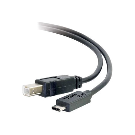UPC: 0757120288602 | C2G 28860 10FT USB 2.0 USB-C TO USB-B CABLE M/M – BLACK