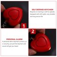 thumbnail image 4 of Alarma personal de sonido seguro en forma de corazón de seguridad personal de seguridad personal con luces, 4 of 5