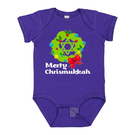 Inktastic Merry Chrismukkah Boys or Girls Baby Bodysuit