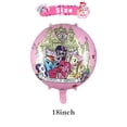 thumbnail image 5 of Juego de 6 globos de aluminio con forma de poni pequeño, decoración para fiestas, dibujos animados de anime, suministros para fiestas de cumpleaños, baby shower, juguetes para niños, Globos, 5 of 5