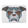 thumbnail image 1 of NUDECOR Abstract Boxer Dog Head Zentangle Freehand Pencil Pattern Zen Ornate Lace Color Adult Doormat Floor Rug Bath Mat 23.6x15.7 inch, 1 of 1