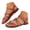 Brown, variant on YLYL Womens Gladiator Sandals Roman Thong Cross Strappy Dressy Casual Summer Flat Shoes