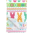 thumbnail image 4 of Serafina Home Easter Bunny Vinyl Tablecloth, Happy Spring Welcome Decorative Patch Print Bunnies - Flannel Backed Vinyl Tablecloth (52" x 70" Inch, Multi), 4 of 5