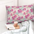 thumbnail image 4 of Naloa Purple Watercolor Flowers Pillow Covers, Throw Pillow Case Cushion Covers,Cushion for Bedroom,Couch,Home-16"x24", 4 of 6