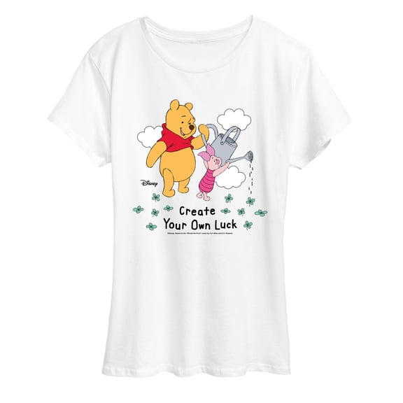 Winnie The Pooh - Create Own Luck - Women's Short Sleeve Graphic T-Shirt