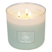 Mainstays Cozy Comfort 3-Wick Textured Wrapped Scented Candle, 14 oz