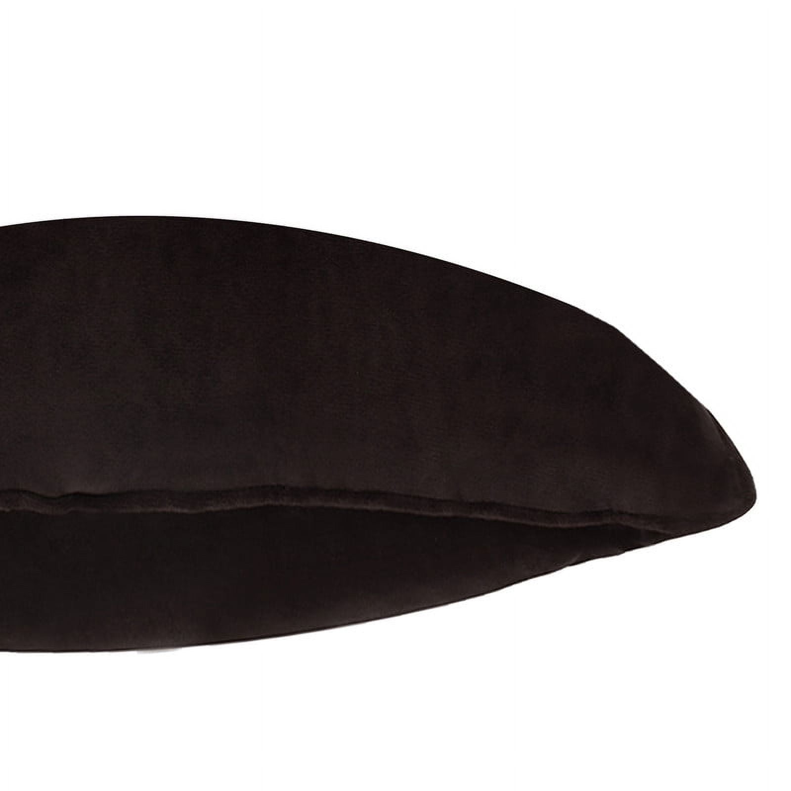 A1HC Hypoallergenic Down Alternative Decorative Throw Pillow, 20x20 in, Square, Pack of 1, Smoky Black