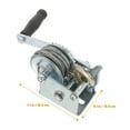 thumbnail image 3 of Crank Mini Winch Trailer Hand Marine 500 Lb Metal Manual Boat Gear Loading Ratchet For Cars, Home Improvement, Cargo Handling ,Powerful Pulling Performance, 3 of 7