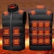 thumbnail image 2 of Bsvklp Chaleco Calefactable para Hombres Y Mujeres Recargable Por USB 3 Niveles Calor 18 Zonas Calefactadas (4XL Negro), 2 of 9