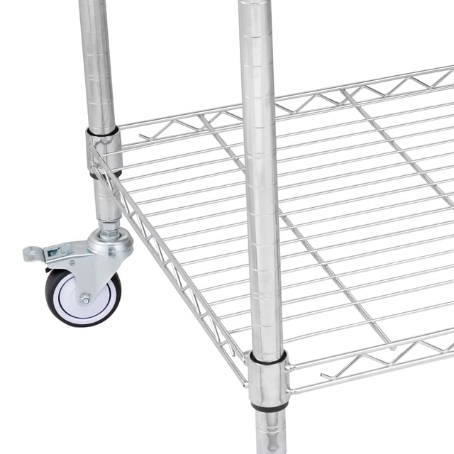Carro Utilitario de 3 Niveles con Ruedas 24'x20'x36.6' 470 LBS VEVOR