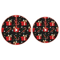 Christmas Tree Skirt, 35 inch Christmas Tree Skirt Collar,Christmas Tree Decorations, Rustic Farmhouse Decor Xmas Holiday Home Party Decorations