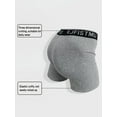 thumbnail image 4 of KJFISTMU Four-Pack Basic Solid Color Men's Boxer Briefs - Comfortable and Soft (4 pieces), 4 of 8