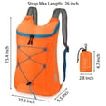 thumbnail image 3 of Spencer Ultra Lightweight Foldable Backpack Men Women Shoulder Bag Waterproof Packable Backpack Travel Camping Hiking Daypack, Gray, 3 of 8
