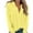 Yellow, variant on Admvng Blouses for Women Summer Fashion Causal Button Solid Blouse Long Sleeve Shirt S-3XL