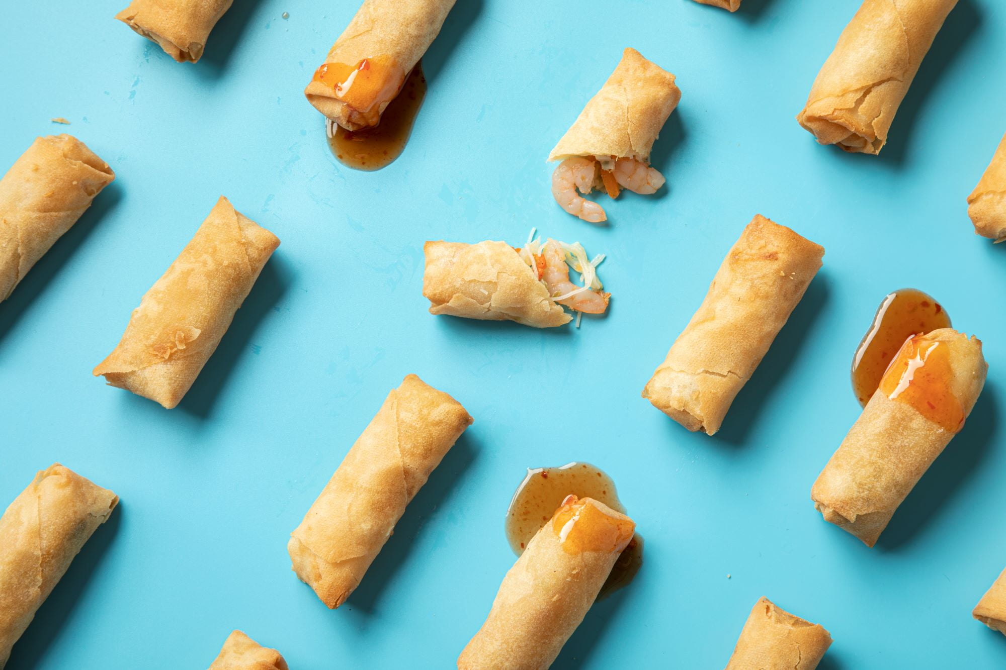 SeaPak Shrimp Spring Rolls with Sweet Thai Chili Sauce, 18 oz, BAP Certified (Frozen Seafood)
