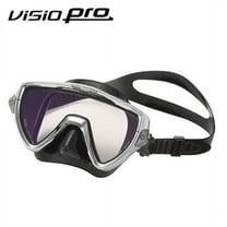 Tusa Visio Pro Chrome Scuba Diving Mask with 2oz Defog Spray