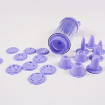 ELAYARD Cupcake and Cookie Press with Food Safe Plastic and Multiple Icing Tips