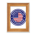 thumbnail image 1 of USA Independence Day Flag Postmark Desktop Wooden Photo Frame Display Picture Art Painting Multiple Sets, 1 of 3