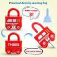 thumbnail image 5 of 3 piezas de juguete de tren de coche con llave para aprendizaje temprano, juguetes educativos de habilidades motoras matemáticas Montessori para niños, regalo de cumpleaños y Navidad, 5 of 5