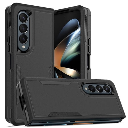 Galaxy Z Fold 4 Case, Military Grade Protective Anit-Scratch Shockproof Drop Proof Bumper Defender Back Cover Case for Samsung Galaxy Z Fold 4 5G - Darkgreen