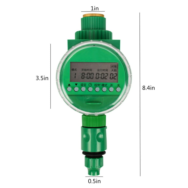 2 Head Automatic Electronic Water Timer Valve Mechanical Timing Water Flow Switch Garden Irrigation Controller Watering