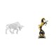 thumbnail image 1 of Estatua de toro,Estatua de toro,figura decorativa para escritorio,Arte decorativo coleccionable para el hogar y la oficina,Figura de escritorio,Estatua de caballo en, 1 of 8