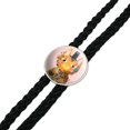 thumbnail image 2 of Flower Cat with a Top Hat Western Southwest Cowboy Necktie Bow Bolo Tie, 2 of 4