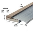thumbnail image 2 of M-D Building Products 78618 5-5/8 in. x 1-1/8 in. x 73 in. Silver Adjustable Aluminum & Hardwood Threshold, 2 of 5