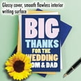 thumbnail image 5 of NobleWorks Wedding Thank You Greeting Card with 5 x 7 Inch Envelope (1 Card) Mom and Dad Big Day C10061WYG, 5 of 6