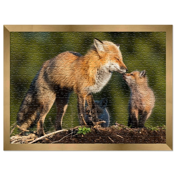 19.75x27.5 Frame for Jigsaw Puzzles - Wooden Bronze Puzzle Frame For Puzzles Measuring 19.75x27.5 Inches