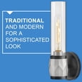 thumbnail image 3 of Ellison 1 - Light Black And Brushed Nickel Black Mid Century Modern / Modern - LED Steel, 3 of 19