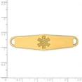 thumbnail image 2 of 14K Yellow Gold Non-enameled Medical Jewelry ID Plate Bracelet, 2 of 5