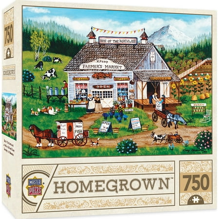 Best Jigsaw Puzzle - Homegrown Best of the Northwest - 750 Piece Linen Jigsaw Puzzle by Cindy Mangutz
