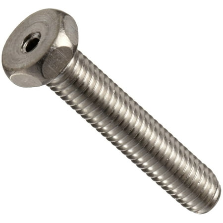 

18-8 Stainless Steel Machine Screw Plain Finish Vented Hex Head External Hex Drive 1/2 Length #10-32 Threads (Pack of 10)