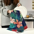 thumbnail image 6 of Coolnut Flowers Kitchen Dish Towels Set of 1,Dishcloths,Absorbent Soft Towels Hand Towels, Tea Towels,18" x 28", 6 of 6